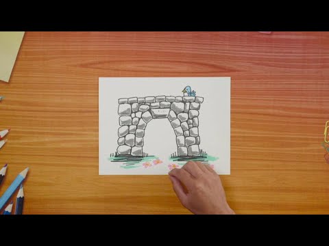 Cómo dibujar una piedra clave| Ven, aprende conmigo