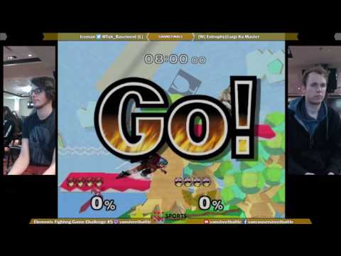 Elements Fighting Game Challenge #5 - Melee Singles  - GF - Iceman vs Entrophy|Luigi Ka-Master