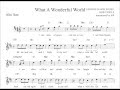 "What a Wonderful World" Louis Armstrong Alto ...