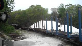 preview picture of video 'CSX Northbound at Feldspar plant Spruce Pine, NC 5/1/11'
