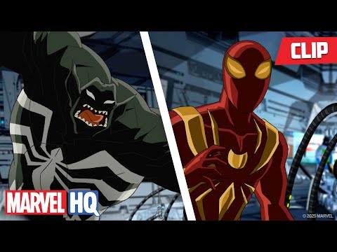 Spider-Man vs. Venom Green Goblin?! 🕷️⚫ | Ultimate Spider-Man | ‪@MarvelHQ