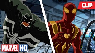 Download lagu Spider-Man vs. Venom Green Goblin?! 🕷️⚫ | Ultimate Spider-Man | ‪@MarvelHQ mp3