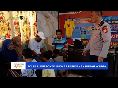 POLRES JENEPONTO UNGKAP PERUSAKAN RUMAH WARGA OLEH ANAK DI BAWAH UMUR