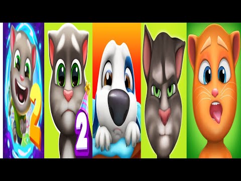 My talking Tom vs My talking Tommy vs My talking Tom 2 vs My talking hank vs Tom gold run
