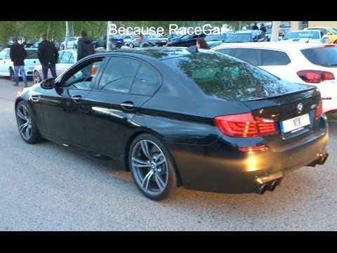 Bmw M5 F10 Sound Akrapovic Exhaust - Loud Exhaust Rev at Street Race Sweden