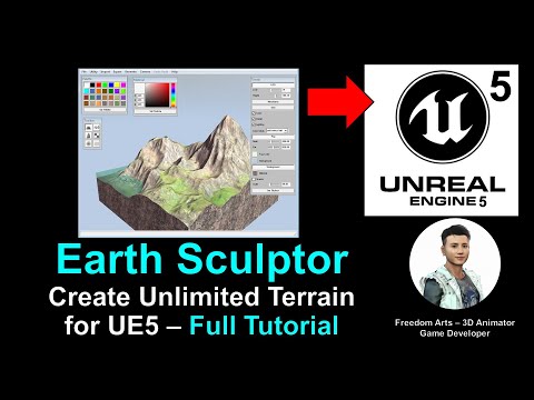 Earth Sculptor to Unreal Engine - Terrain Creator - Terrain Generator - Tutorial