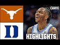 Texas Longhorns Vs Duke Blue Devils Full Game Highlights ESPN College Basketball