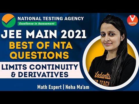 Best of NTA Questions | Limits, Continuity & Derivatives | JEE Main 2021 | JEE Maths | Vedantu