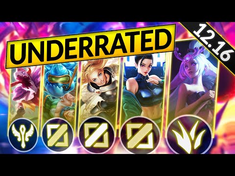 10 UNDERRATED Champions of ALL ROLES for PATCH 12.16 - LoL Tier List Guide