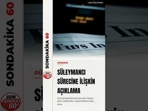 Süleymancı saptamalarına dair açıklama
