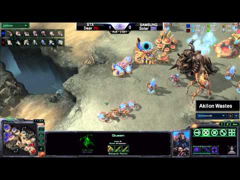 [Group C] Dear(STX) vs Solar(SAMSUNG) PvZ Akilon Wastes / Round 8 -MLG,esportstv,Starcraft2
