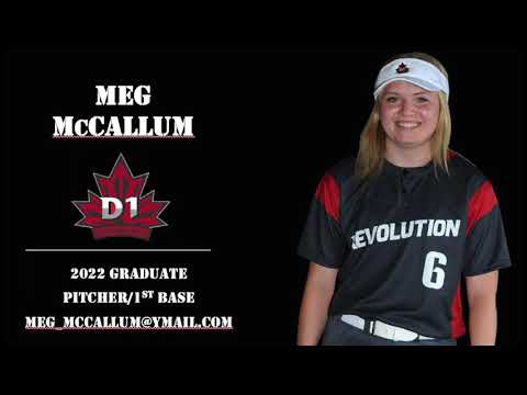 Meg McCallum - Pitcher/1B - 2022 Graduate