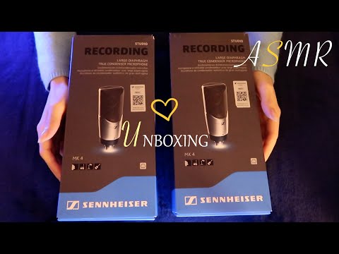 ASMR FR | Mes Nouveaux Micros 🎤 MK4 Sennheiser 🎙️ (Intro Face Caméra Test + Unboxing No Talking)