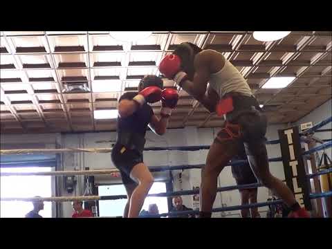 Frency Fortunato Sparring Nikolay Shvab At 5th Street Gym In Miami