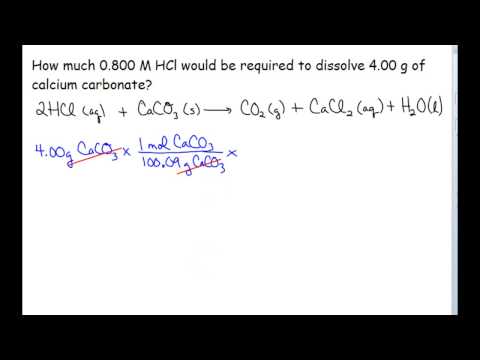 Solution Stoichiometry: Solving for Volumes