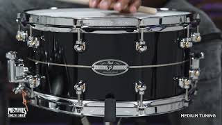 Video thumbnail for Pearl 14x6.5 Hybrid Exotic Kapur Fiberglass Snare Drum (HEK1465308) by Memphis Drum Shop