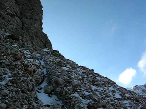 Umărul Gălbenele iarna - Traseul Coman