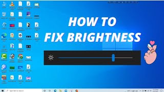 Fix Brightness Problem In All Windows  / How To Adjust Screen Brightness In Windows 10