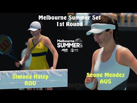 Melbourne Summer Set 2023 | Simona Halep vs Seone Mendez | 1st Round | AO Tennis 2