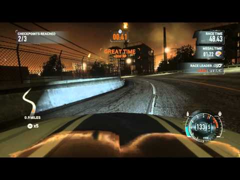 NFS The Run World Record 1:10.80 "Tunnels and Trains" Industrial Challenge Shelby GT500 Supersnake