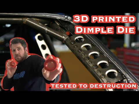 3D Printed Dimple Die Tested to Destruction