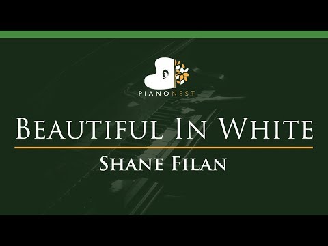 Shane Filan - Beautiful In White - LOWER Key (Piano Karaoke / Sing Along)