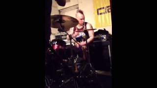 Evile performing &#39;Eternal Empire&#39; at Crash Records 20/04/13