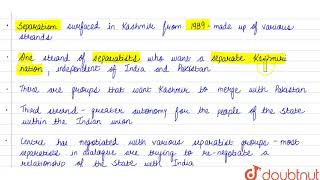 SEPARATISM AND BEYOND