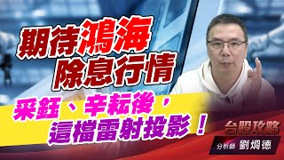 期待鴻海除息行情，采鈺、辛耘後，這檔雷射投影！｜台股攻略｜劉烱德 (圖)