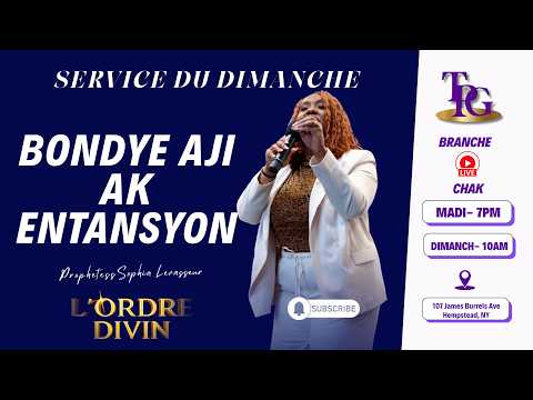 BONDYE AJI AK ENTANSYON | SERVICE DU DIMANCHE | 02/08/2026 | #haitianchurch #haitiangospel #TPG