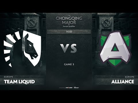 Team Liquid vs Alliance, Game 3, EU Qualifiers The Chongqing Major