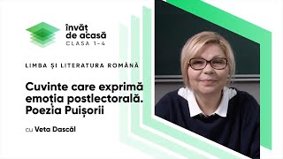 Cuvinte care exprimă emoţia postlectorală. Poezia "Puișorii"