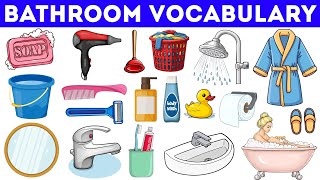 Bathroom Vocabulary | Bathroom Items | Bathroom Accessories | Bathroom Things | English Vocabulary