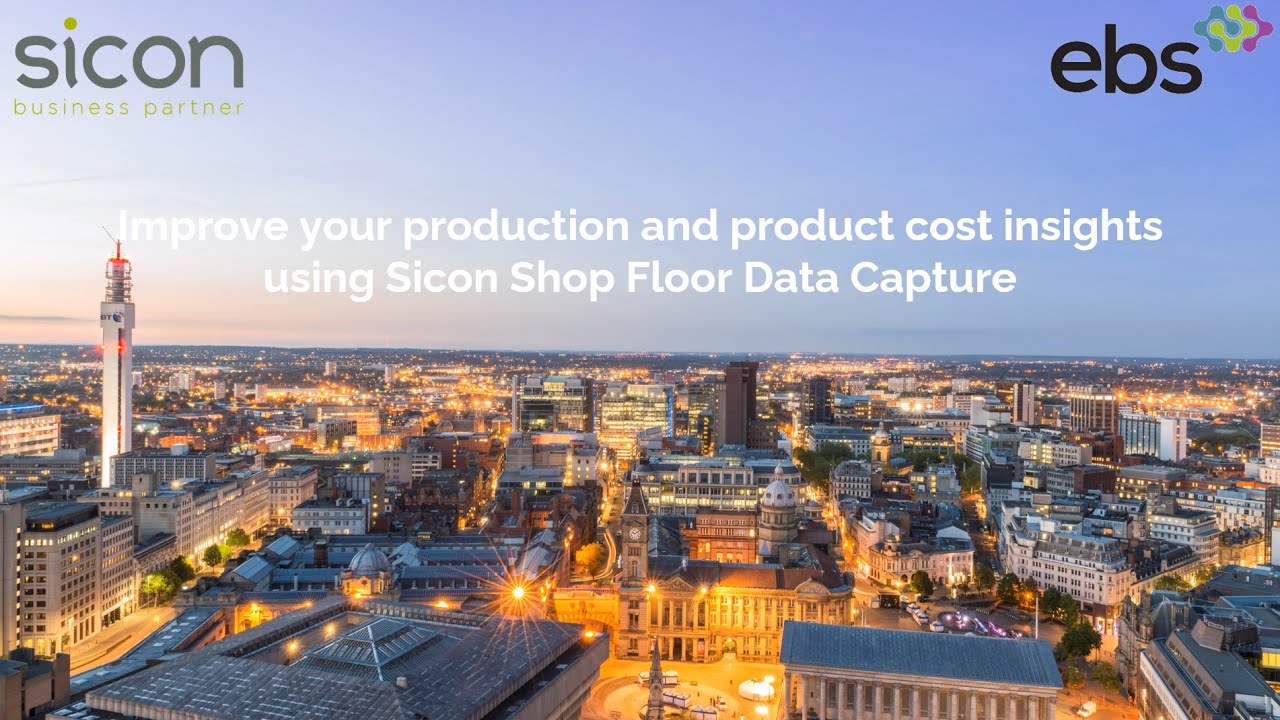 Sicon & EBS demonstration Shop Floor Data Capture for Sage 200 Manufacturing