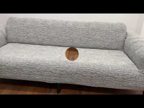 Lastikli Esnek Yıkanabilir Pamuklu 3+3+1+1 Jakarlı Koltuk Örtüsü Takımı Koltuk Kılıfı