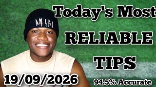 FOOTBALL PREDICTIONS TODAY 19/09/2026 SOCCER PREDICTIONS TODAY | BETTING TIPS, #