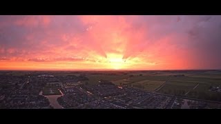 preview picture of video 'Beautiful Sunset Winsum - From The Sky'