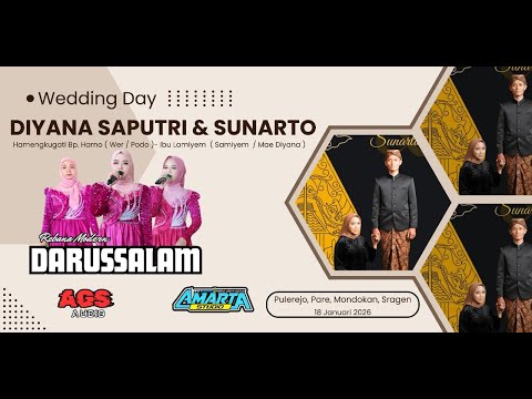 🔴Live REBANA DARUSSALAM  | WEDDING DIYANA & SUNARTO  | AGS AUDIO  | AMARTA STUDIO