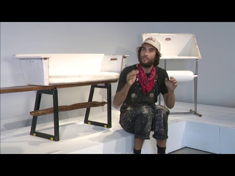 Artist creates furniture out of Miami's trash