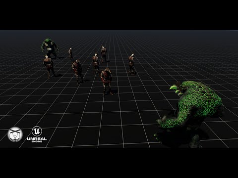 NPC Battle - Ogre Vs Zombies | UE5 Dynamic Templates