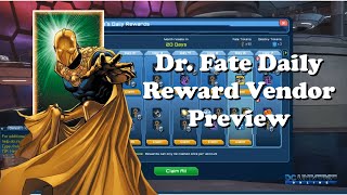 DCUO Test: Dr. Fate Daily Reward Vendor
