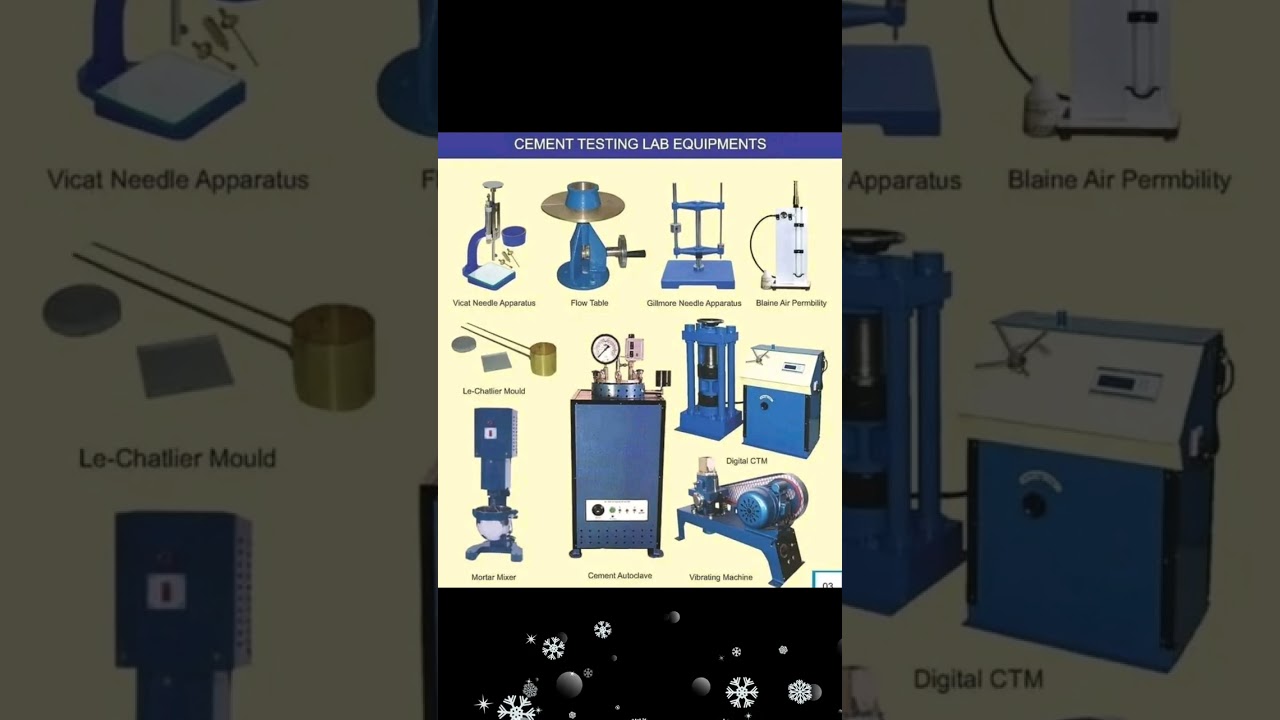 Cement testing lab equipments