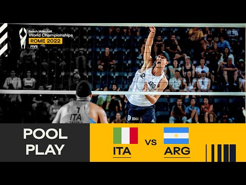 Carambula/Rossi 🇮🇹 vs. Capogrosso N./Capogrosso T 🇦🇷 - Pool Play Highlights Rome #BeachWorldChamps
