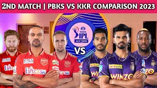 2ND MATCH - PKBS VS KKR COMPARISON 2023 | Punjab Kings vs Kolkata Knight Riders Comparison 2023
