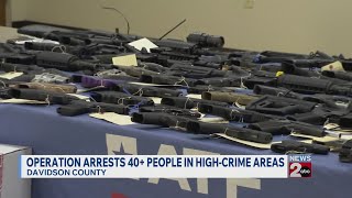 Operation Last Call: 44 arrested, 160 guns seized during multi-agency investigation in Nashville