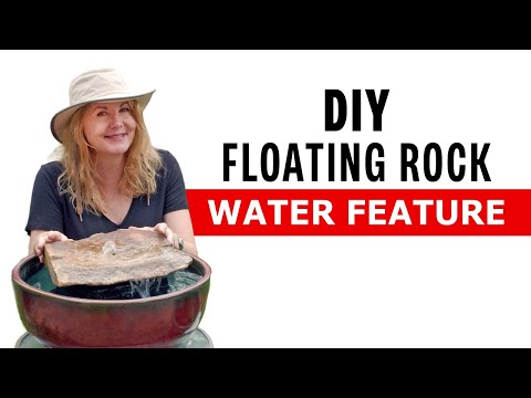 DIY Floating Rock Water Feature