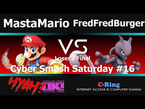 Cyber Smash Saturday #016 (Loser's Finals) | MastaMario VS. FredFredBurger