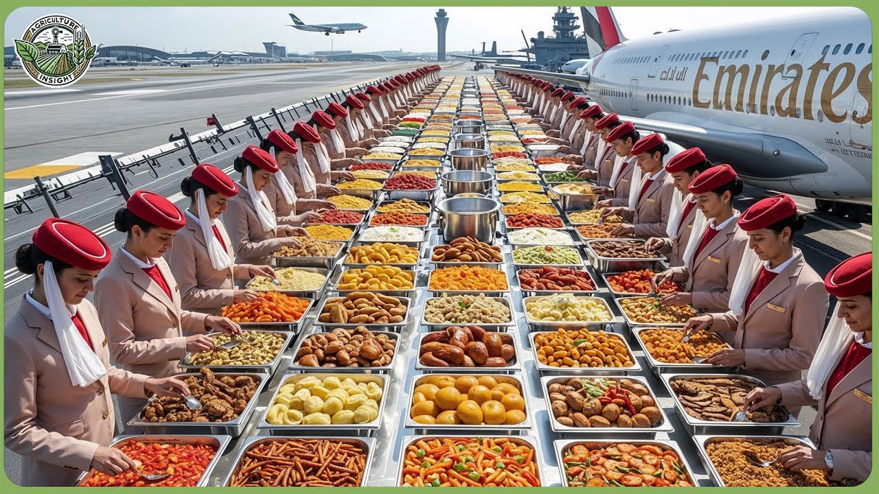 Inside Amazing Airline Food Processing - How Millions of Meals Are Made Every Day