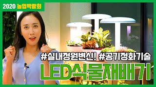 실내에서도 정원을! 공기정화기술에 대해 알아보아요, LED식물재배기, 식물재배시스템 | 2020 농업박람회