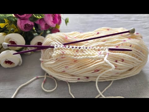 Oh my goodness, how beautiful! A very simple and stylish knitting pattern! 🌸